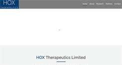 Desktop Screenshot of hoxtherapeutics.com